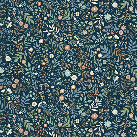 Blue Blender Makower Fabric Makower Wildwood - The Sewing Studio