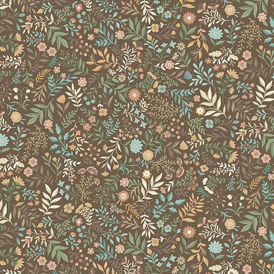 Brown Blender Makower Fabric Makower Wildwood - The Sewing Studio