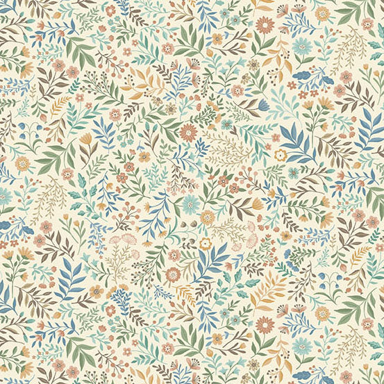 Creams and Naturals Blender Makower Fabric Makower Wildwood - The Sewing Studio