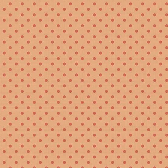 Orange Spots and Dots Makower Fabric Makower Quiltessentials Minis - The Sewing Studio
