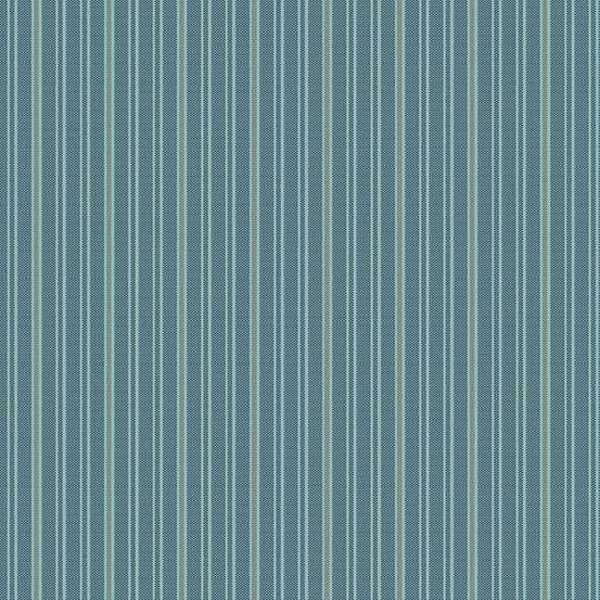 Blue Stripes Makower Fabric Makower Quiltessentials Minis - The Sewing Studio