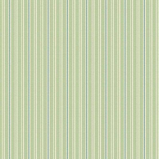Green Stripes Makower Fabric Makower Quiltessentials Minis - The Sewing Studio