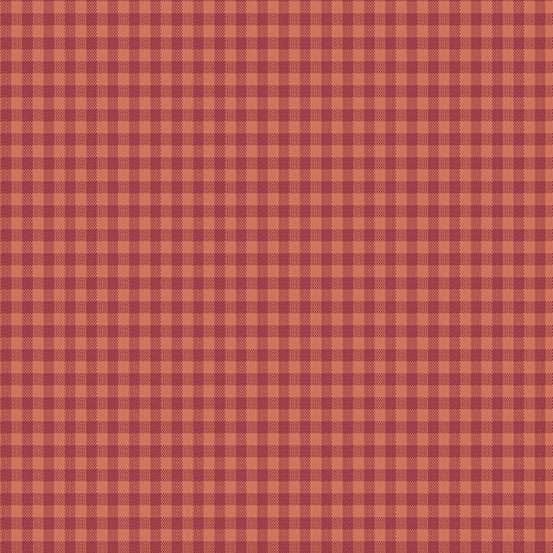 Orange Gingham Makower Fabric Makower Quiltessentials Minis - The Sewing Studio