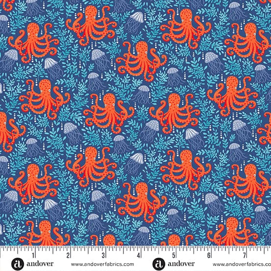 Makower Fabric Makower Fabric Deep Blue Sea  - The Sewing Studio