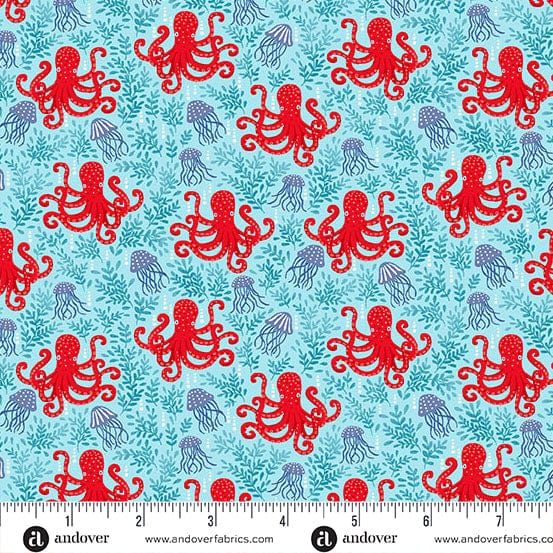 Makower Fabric Makower Fabric Deep Blue Sea  - The Sewing Studio