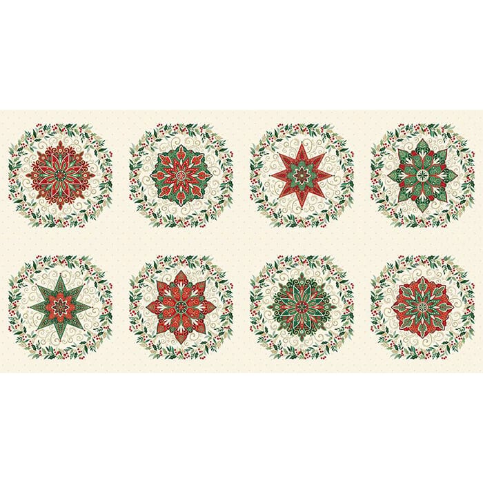Makower Fabric Panels & Labels Makower Adorn Panels - The Sewing Studio