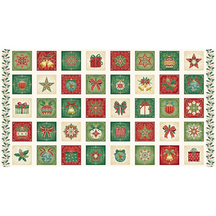 Makower Fabric Panels & Labels Makower Adorn Panels - The Sewing Studio