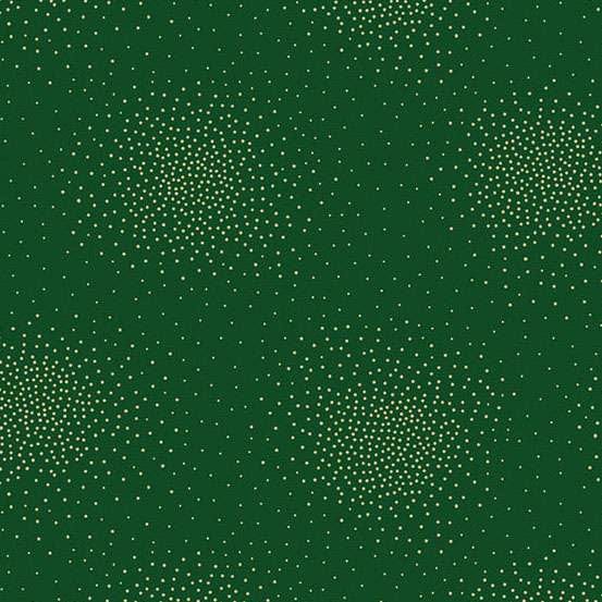 Green Blender Makower Fabric Makower Spritz Metallic Fabric - The Sewing Studio