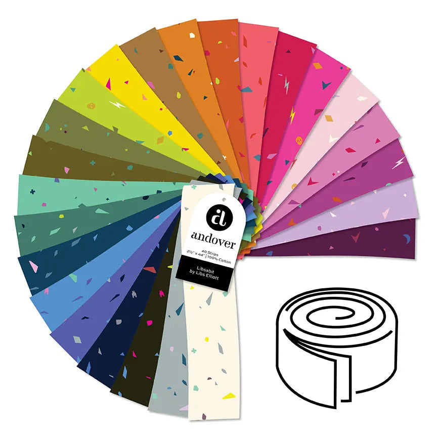Makower Fabric Pre Cuts Makower Libsabit Strip Roll - The Sewing Studio