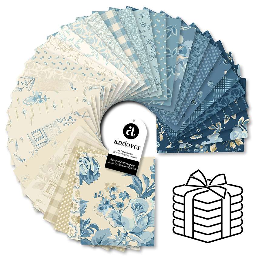 Makower Fabric Pre Cuts Makower Special Delivery Fat Quarter Bundle 33 Piece - The Sewing Studio