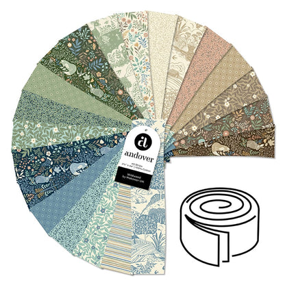 Makower Fabric Pre Cuts Makower Wildwood Strip Roll - The Sewing Studio