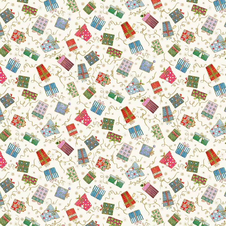 Makower Fabric Makower Christmas Fabric Jolly Saint Nick  - The Sewing Studio