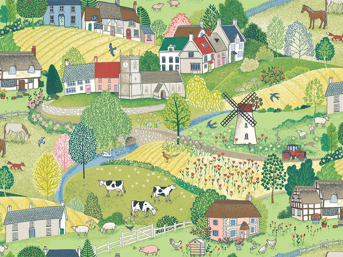 Makower Fabric Makower Village Life  - The Sewing Studio