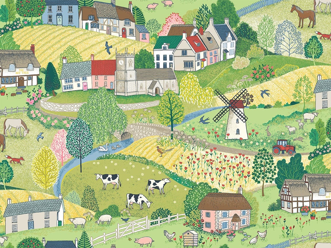 Makower Fabric Makower Village Life  - The Sewing Studio