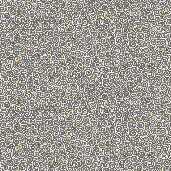 Grey Blender Makower Fabric Makower Charmed - The Sewing Studio