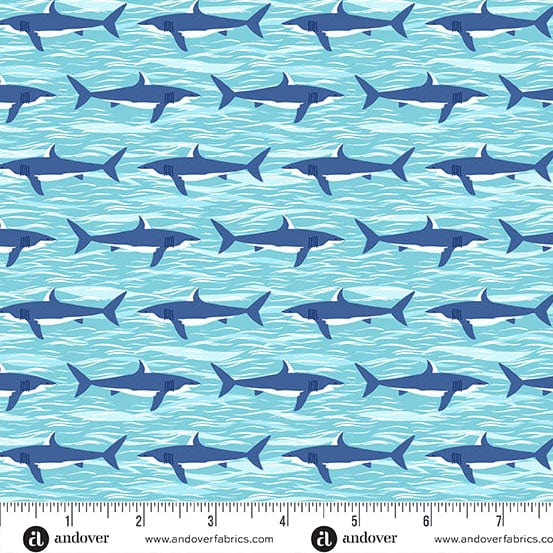 Makower Fabric Makower Fabric Deep Blue Sea  - The Sewing Studio