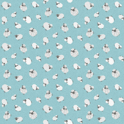 Blue Farming, Animals, Childrens Makower Fabric Makower Fun on the Farm - The Sewing Studio