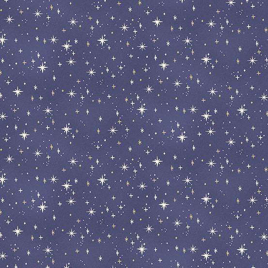 Purple Celestial Makower Fabric Makower Charmed - The Sewing Studio