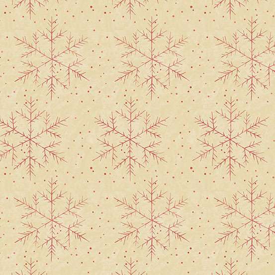 Creams and Naturals Christmas Makower Fabric Makower Jingle Bell Fabric - The Sewing Studio