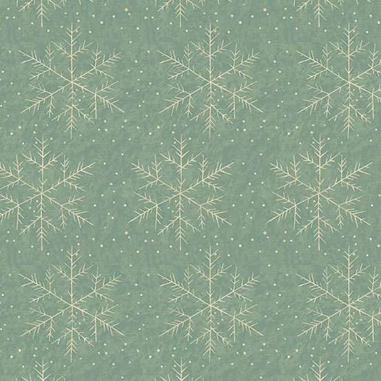 Blue Christmas Makower Fabric Makower Jingle Bell Fabric - The Sewing Studio