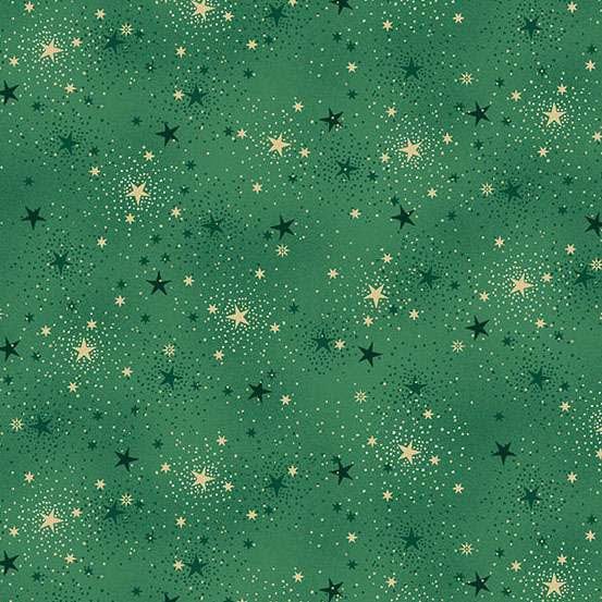 Multi-coloured, Green Christmas Makower Fabric Makower Adorn - The Sewing Studio