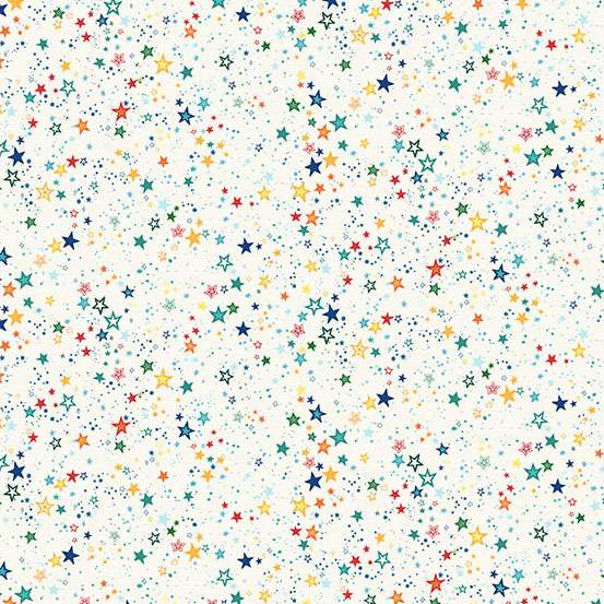 Multi-coloured Space and Galaxy Makower Fabric Makower Orbit - The Sewing Studio