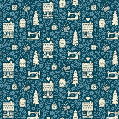 Makower Fabric Makower Cozy House  - The Sewing Studio