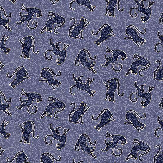 Purple Animals Makower Fabric Makower Charmed - The Sewing Studio