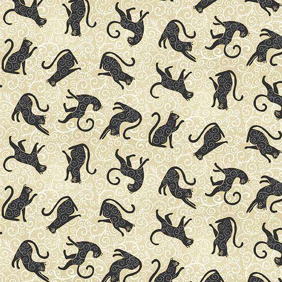 Creams and Naturals Animals Makower Fabric Makower Charmed - The Sewing Studio