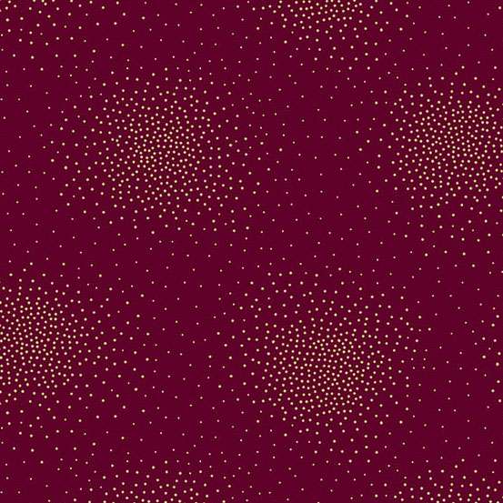 Red Blender Makower Fabric Makower Spritz Metallic Fabric - The Sewing Studio