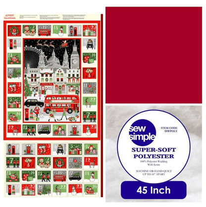 Makower London Advent Calendar Panel Bundle