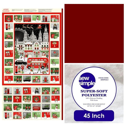 Makower London Advent Calendar Panel Bundle