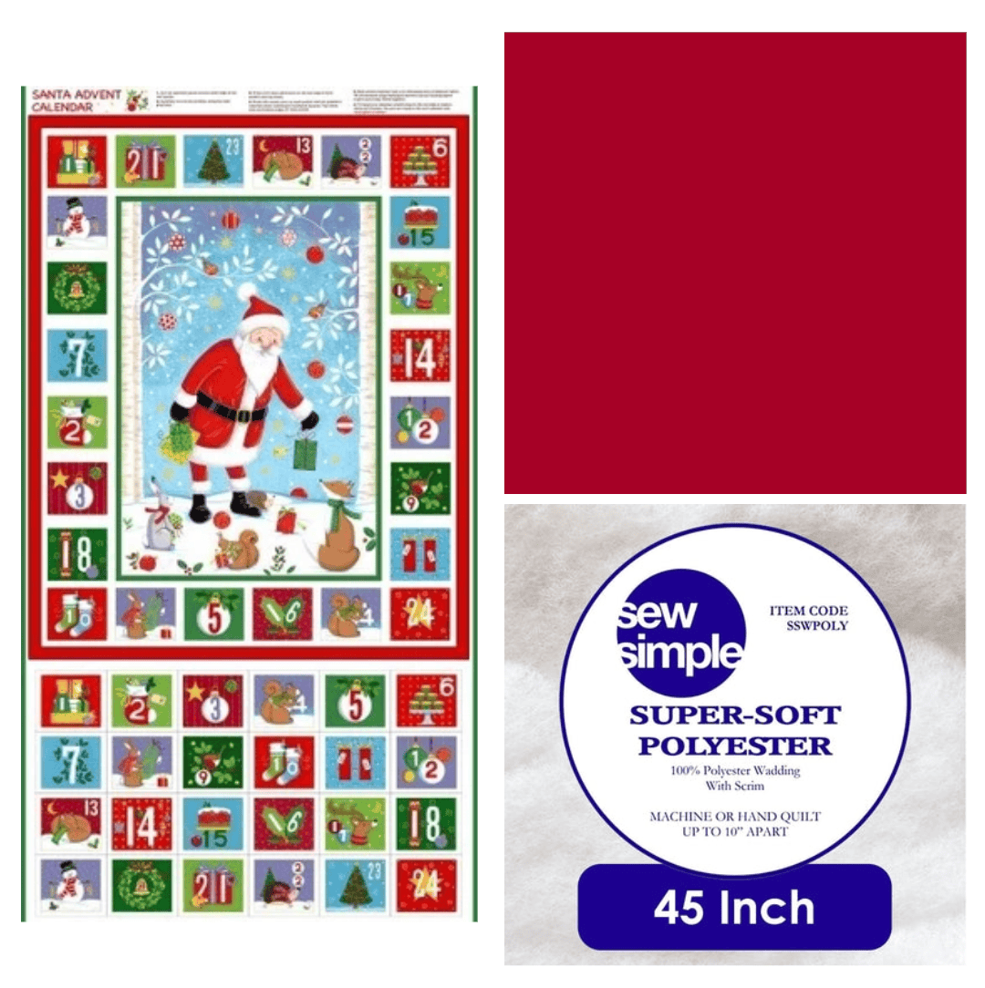 Makower Merry Santa Advent Panel Bundle