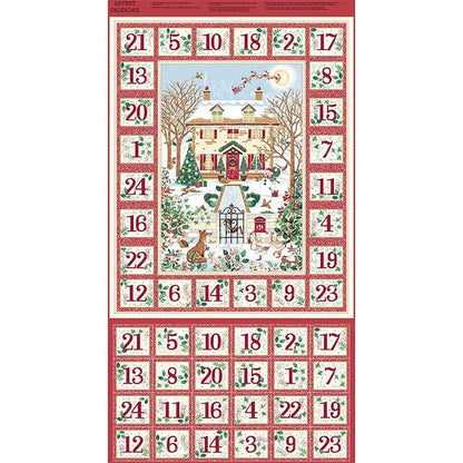 Makower Red Country Christmas Advent Panel Bundle
