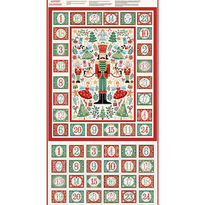 Makower The Nutcracker Cream Advent Panel Bundle