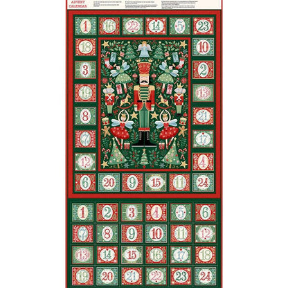 Makower The Nutcracker Green Advent Panel Bundle