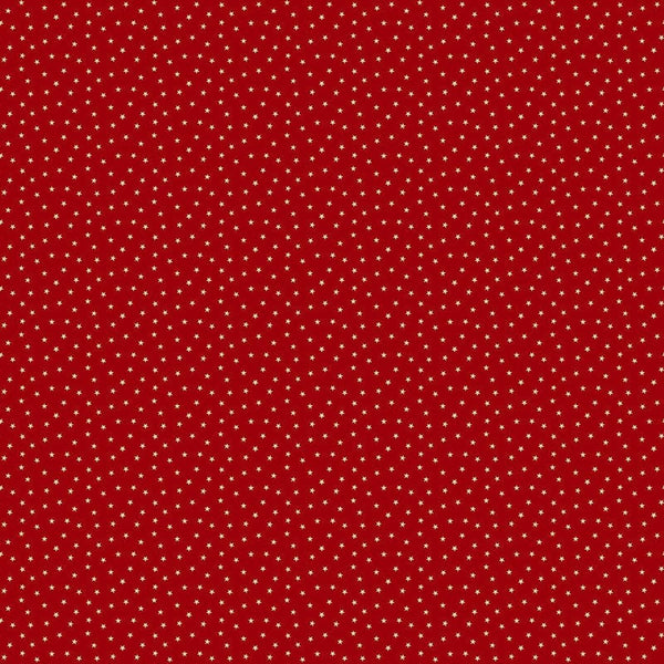 Makower Twinkle Mini Stars Red Rose 2-1234R Main Image