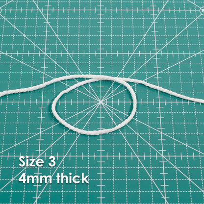 Polyester Piping Cord: 4mm thick. Price Per Metre