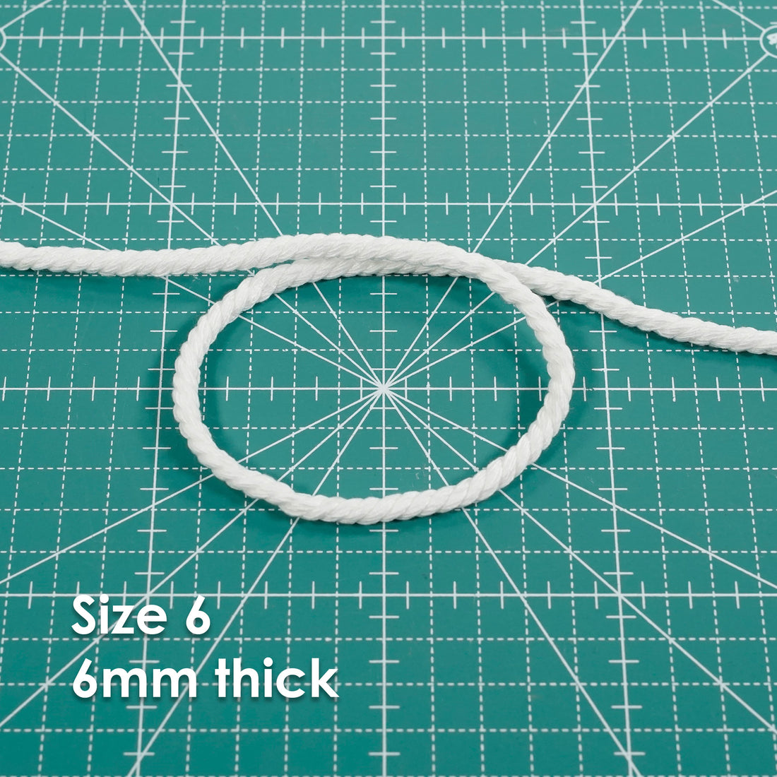 Polyester Piping Cord: 6mm thick. Price Per Metre