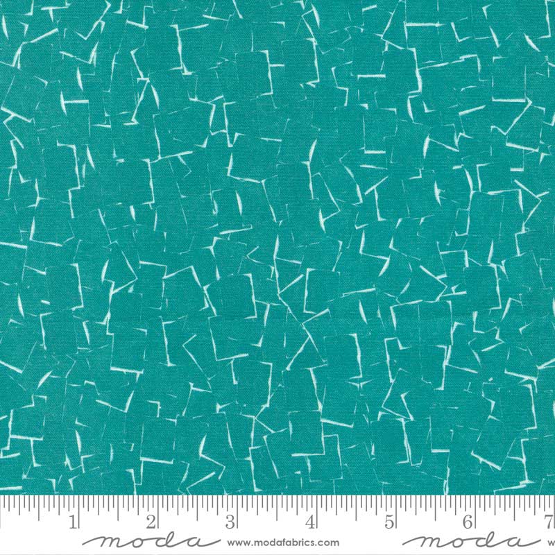 Moda Bluebell Shadowgraph Teal 16964-15 Ruler Image