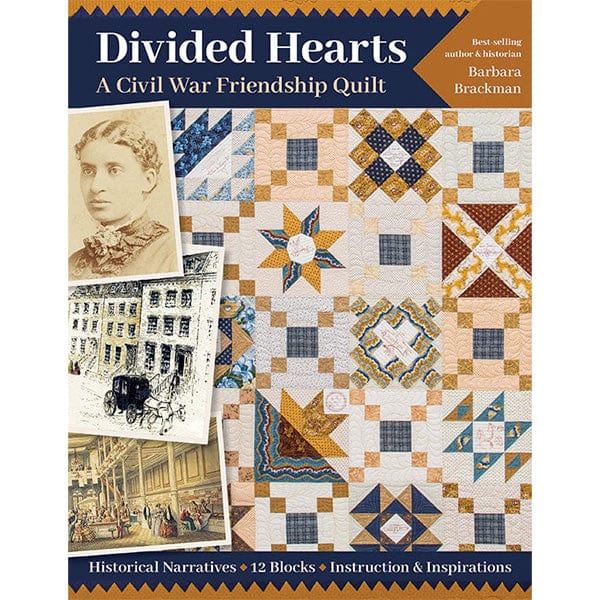 Moda Books Divided Hearts a Civil War Friendship Quilt Book  - The Sewing Studio