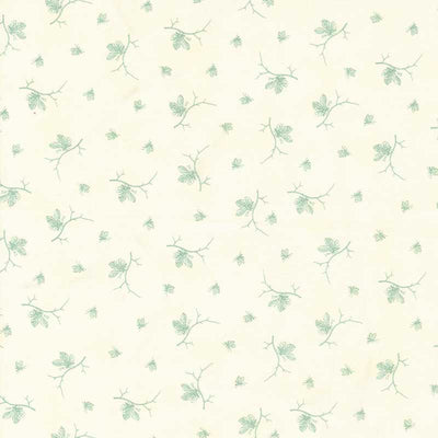 Moda Collections Etchings Brave Butterfly Parchment Aqua 44338-21 Main Image