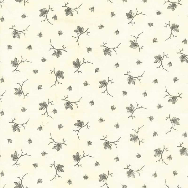 Moda Collections Etchings Brave Butterfly Parchment Charcoal 44338-11 Main Image