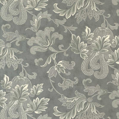 Moda Collections Etchings Friendly Flourish Charcoal 44335-15