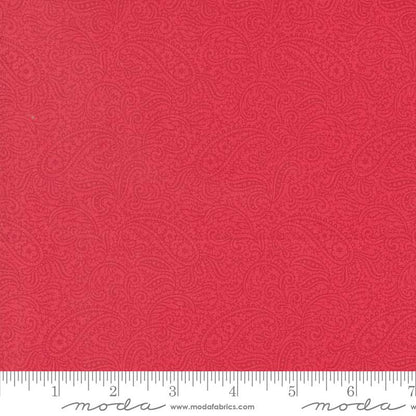 Moda Collections Etchings Patient Paisley Red 44334-13 Ruler Image
