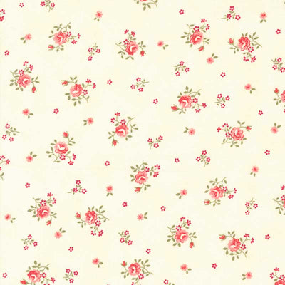 Moda Collections Etchings Peaceful Posies Parchment 44336-11