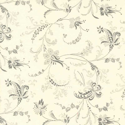 Moda Collections Etchings Serene Scroll Parchment Charcoal 44333-23