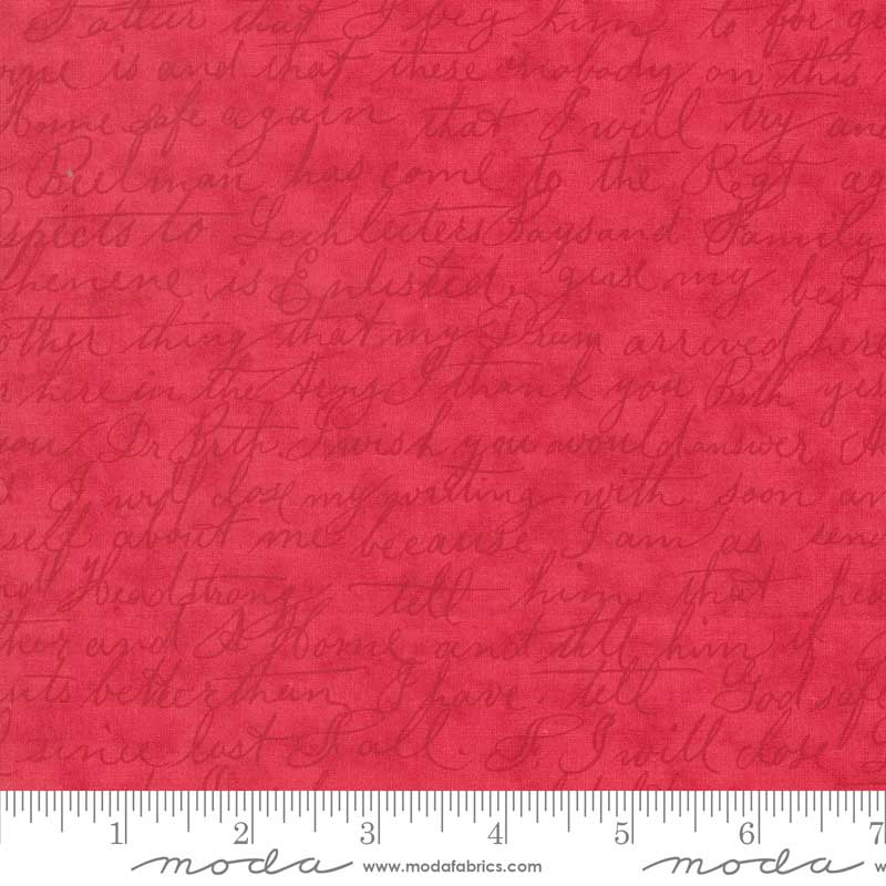 Moda Collections Etchings Wise Words Red 44337-13 Ruler Image