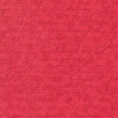 Moda Collections Etchings Wise Words Red 44337-13