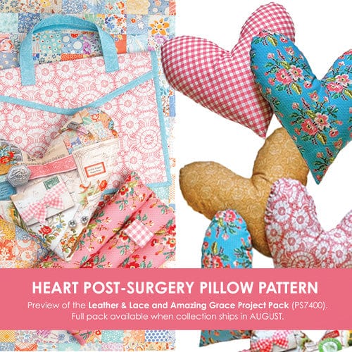 Moda Download Free Pattern: Heart Post-Surgery Pillow Pattern  - The Sewing Studio